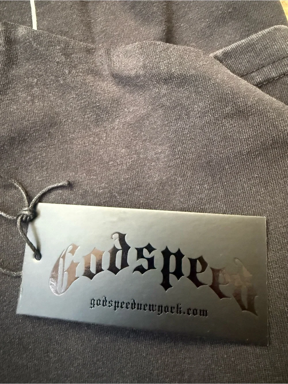 Black Godspeed Skeleton Playing Piano T-Shirt